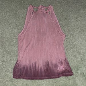 AMERICAN EAGLE pink tie dye halter top
